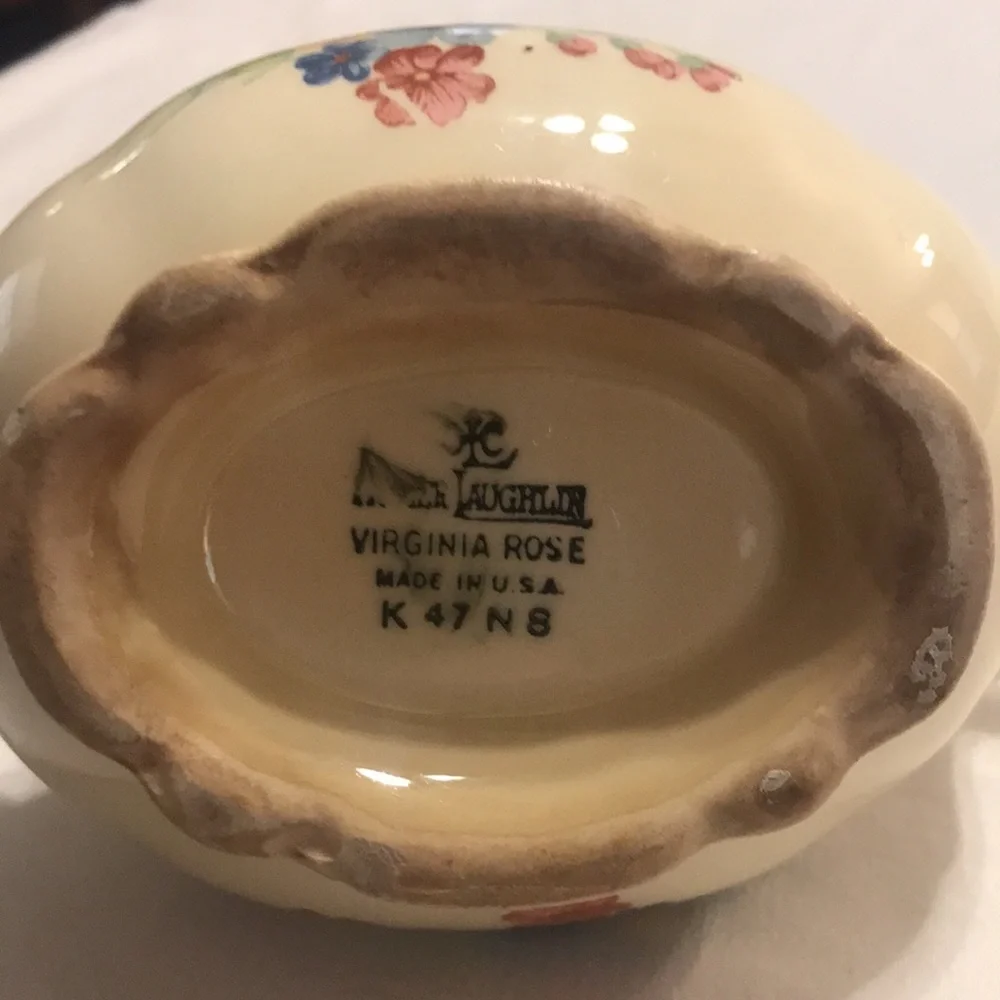 Homer Laughlin Virginia Rose Sugar and Creamer